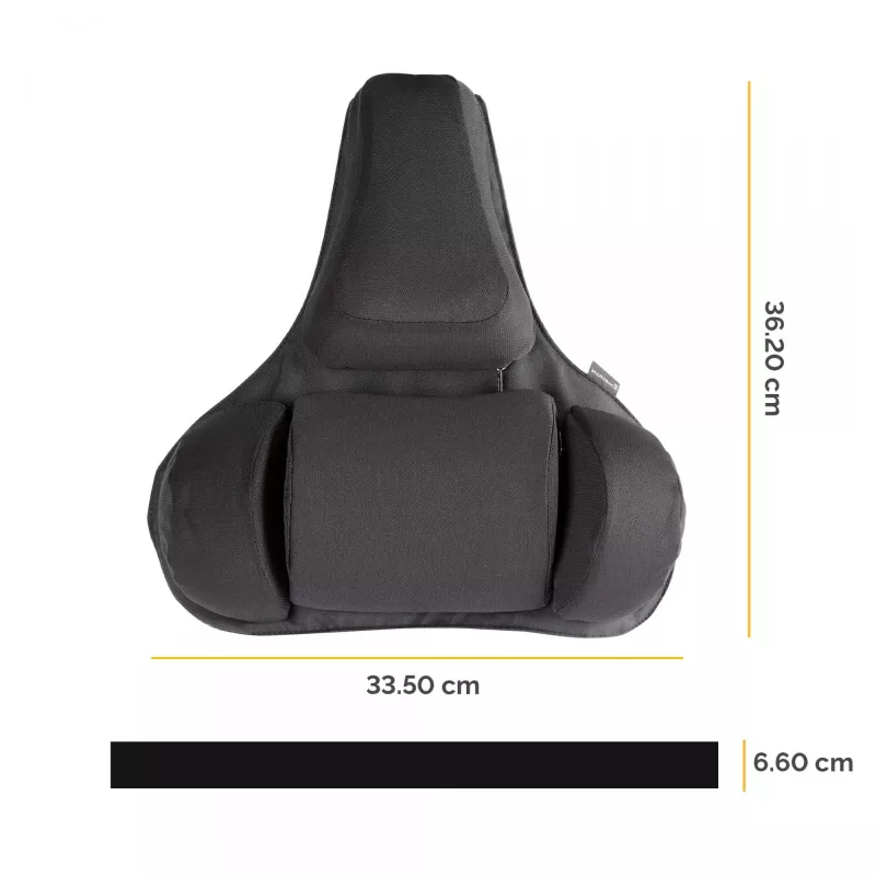Fellowes muguras balsts biroja krēslam - Professional Series Ultimate ar antibakteriālu aizsardzību - H36,5 x P37,5 x D5,5 cm