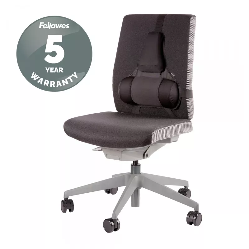 Fellowes muguras balsts biroja krēslam - Professional Series Ultimate ar antibakteriālu aizsardzību - H36,5 x P37,5 x D5,5 cm