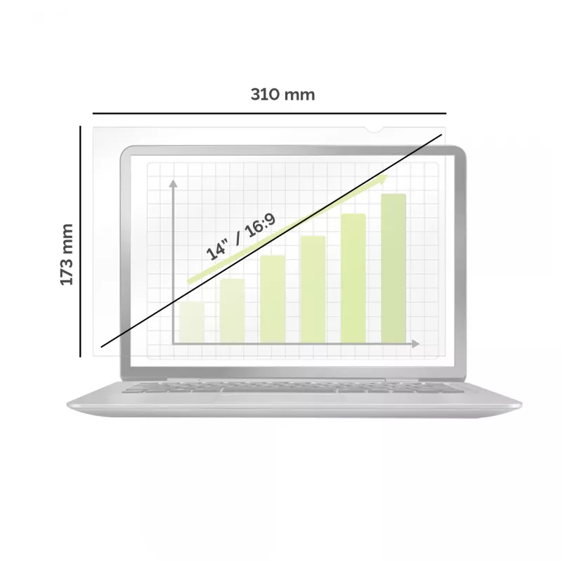 Fellowes PrivaScreen 35.6 cm (14 collu) bezrāmju privātuma filtrs klēpjdatoram