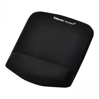 Fellowes PlushTouch peles paliktnis ar plaukstas balstu, neslīdoša gumijas pamatne un antibakteriāla aizsardzība, melns