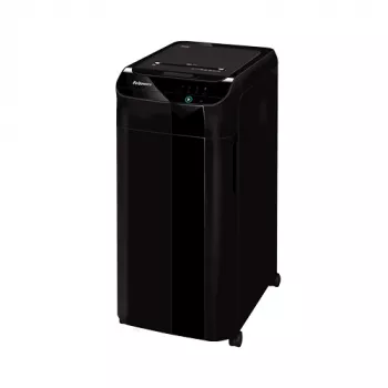 Fellowes AutoMax 350C automātiskā smalcinātājs, 350 lapas, šķērsgriezums 4x38 mm, P4 drošība, 68 L grozs