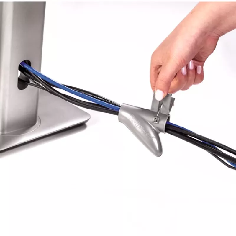 Fellowes CableZip grīdas kabeļu kanāls, elastīga caurule, sudraba krāsa, 1 gab.