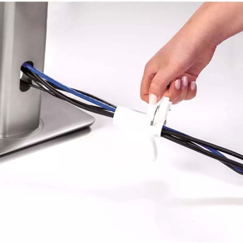 Fellowes CableZip grīdas kabeļa elastīgā caurule Balta 1 gab.