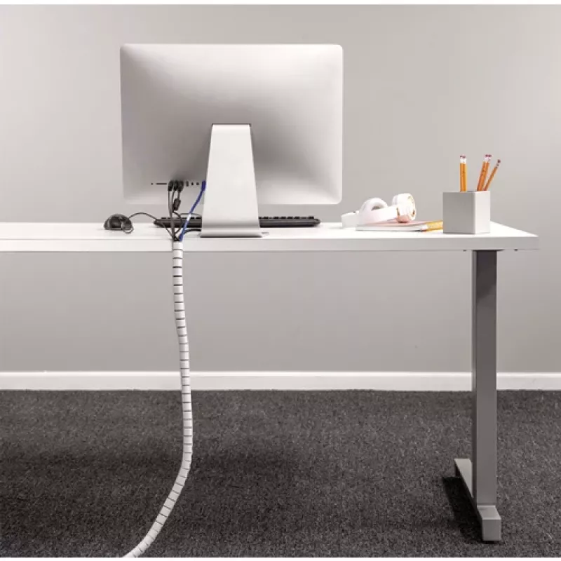 Fellowes CableZip grīdas kabeļa elastīgā caurule Balta 1 gab.