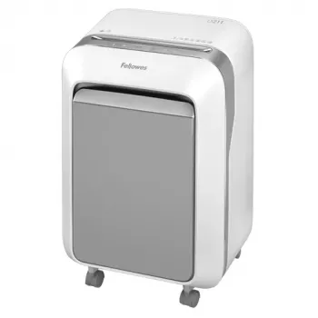 Fellowes LX Series Powershred LX21 mikrošķiedru papīra smalcinātājs, pelēks, balts