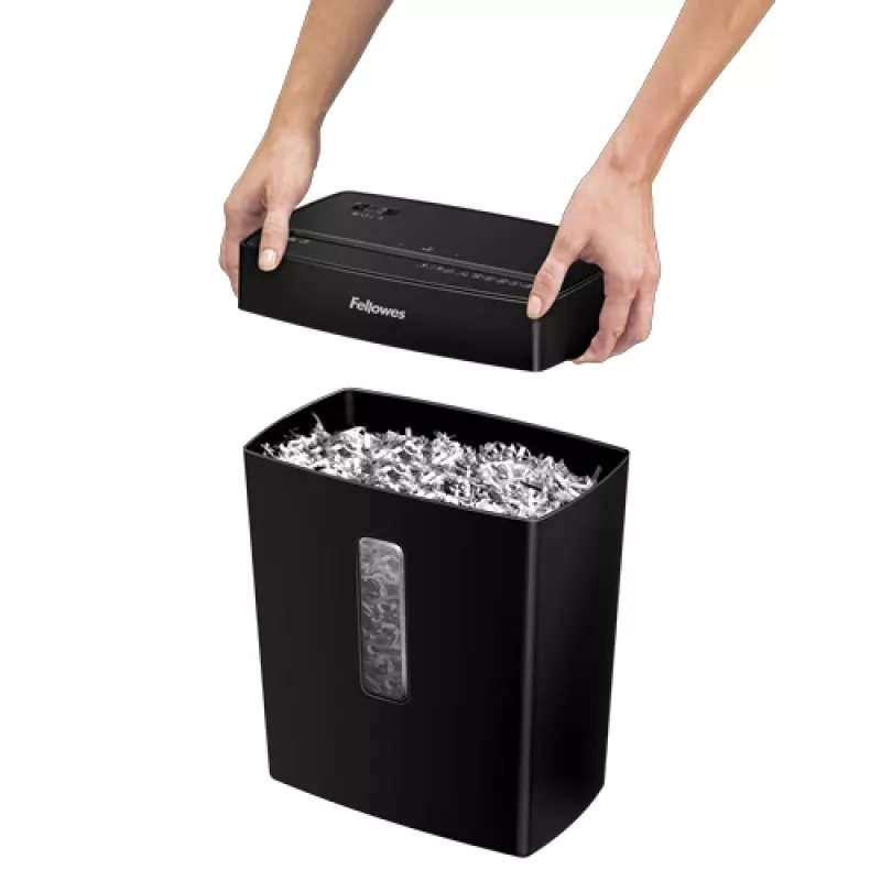 Fellowes Powershred P-42C papīra smalcinātājs, šķērsgriezums, melns