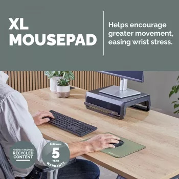 Fellowes Breyta (New) XL Pelēka Peles Paliktnis Sage