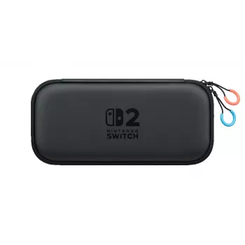 Nintendo Switch 2 cietais maciņš un ekrāna aizsargs, melns