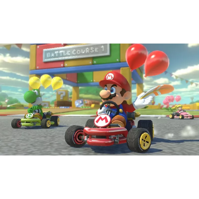 Nintendo Mario Kart 8 Deluxe Standarta (Vācu, Angļu, Franču, Itāļu, Japāņu, Holandiešu, Portugāļu, Krievu) Nintendo Switch