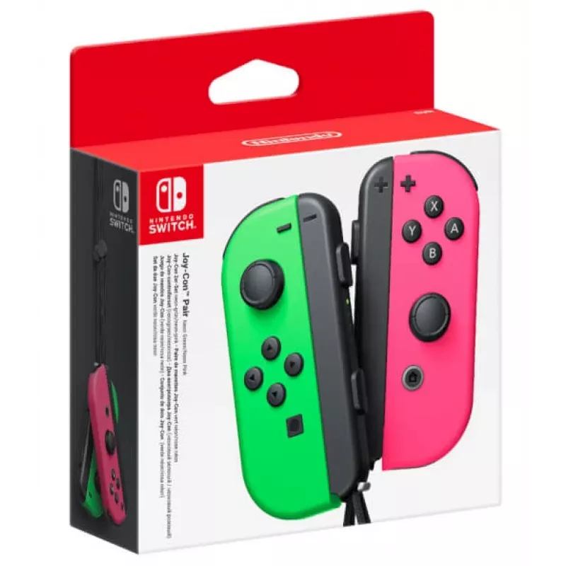 Nintendo Joy-Con melns, zaļš, rozā Bluetooth spēļu kontrolieris Nintendo Switch