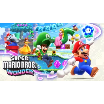 Nintendo Super Mario Bros. Wonder Standarta izdevums (vācu, holandiešu, angļu, spāņu, franču, itāliešu, japāņu, korejiešu, portugāļu, krievu) Nintendo Switch