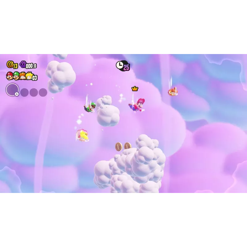 Nintendo Super Mario Bros. Wonder Standarta izdevums (vācu, holandiešu, angļu, spāņu, franču, itāliešu, japāņu, korejiešu, portugāļu, krievu) Nintendo Switch