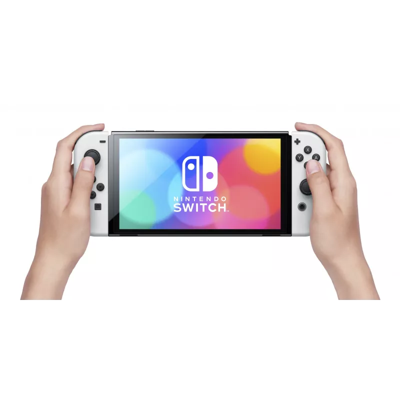 Nintendo Switch OLED pārnēsājama spēļu konsole 17,8 cm (7 collas) 64 GB Skārienekrāns Wi-Fi Melns, Balts