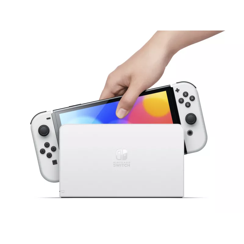 Nintendo Switch OLED pārnēsājama spēļu konsole 17,8 cm (7 collas) 64 GB Skārienekrāns Wi-Fi Melns, Balts