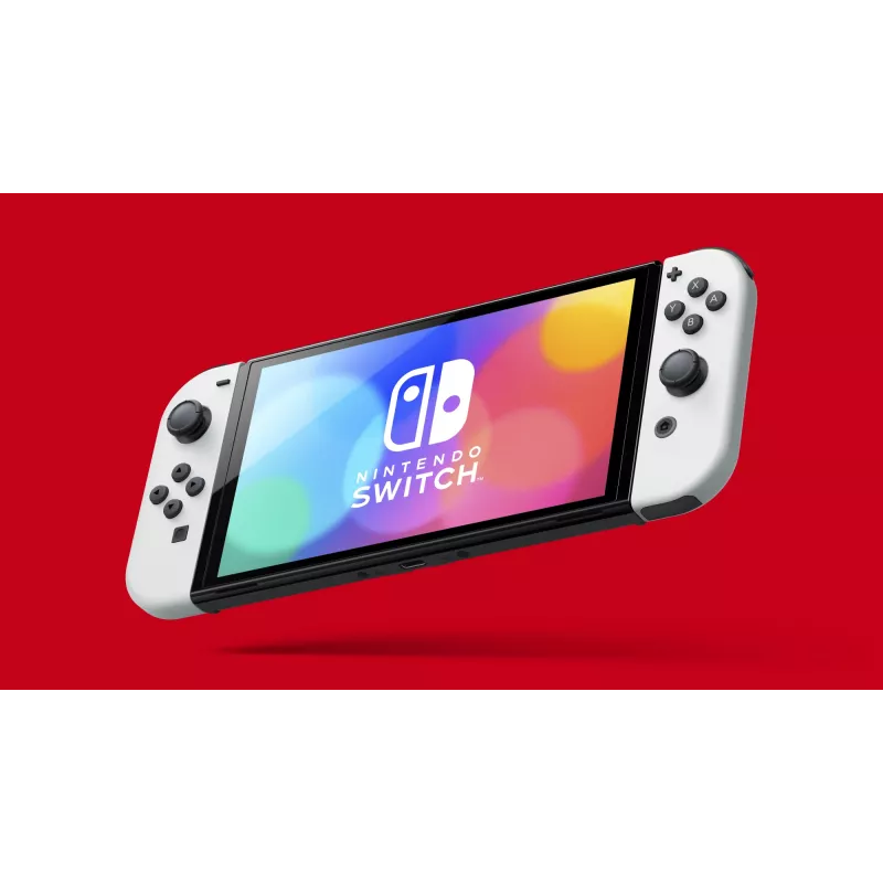 Nintendo Switch OLED pārnēsājama spēļu konsole 17,8 cm (7 collas) 64 GB Skārienekrāns Wi-Fi Melns, Balts
