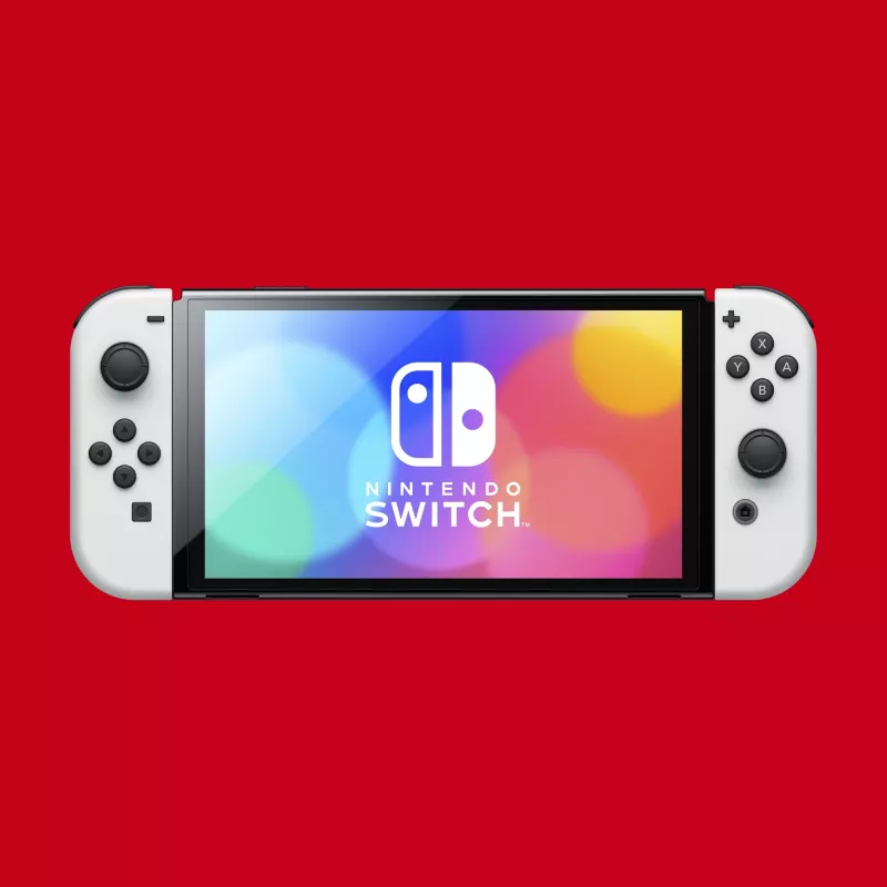 Nintendo Switch OLED pārnēsājama spēļu konsole 17,8 cm (7 collas) 64 GB Skārienekrāns Wi-Fi Melns, Balts