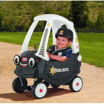 Little Tikes Tikes Patrol Policijas Auto, 1.5 gadi, 4 riteņi, Plastmasa, Melns, Balts, Nepieciešamas baterijas
