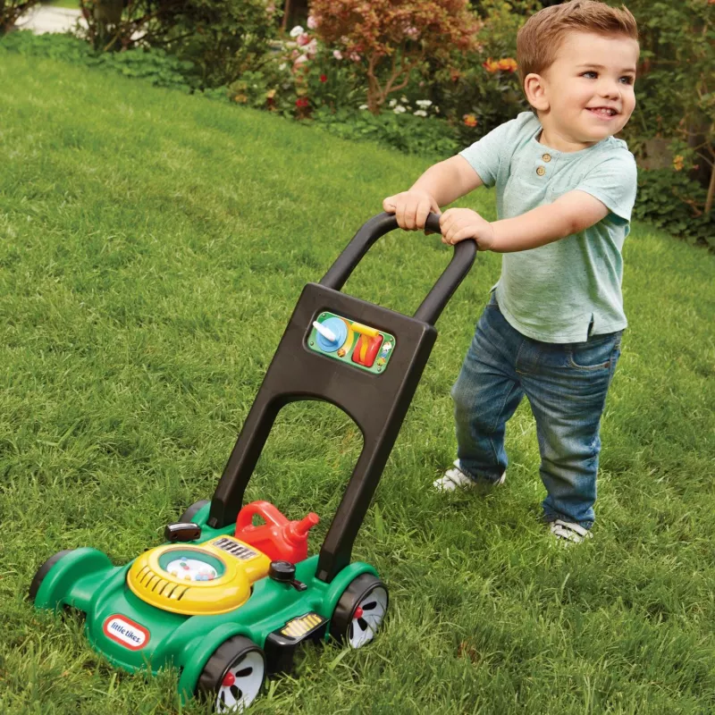 Little Tikes 633614 stumjams un velkams rotaļlietu zāles pļāvējs