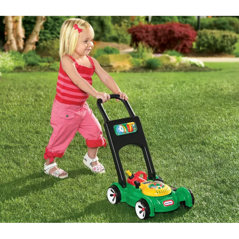 Little Tikes 633614 stumjams un velkams rotaļlietu zāles pļāvējs