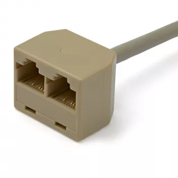 StarTech.com 2-uz-1 RJ45 Sadalītāja Kabelis - F/M, 10/100Base-T(X), Cat5e, Pelēks, PVC, 0.33 m