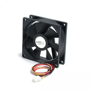 StarTech.com 80x25mm klusais datora korpusa ventilators ar lodīšu gultni un TX3 savienotāju
