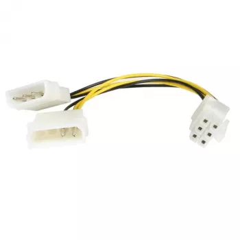 StarTech.com 15 cm LP4 uz 6-pin PCI Express videokartes strāvas adaptera kabelis