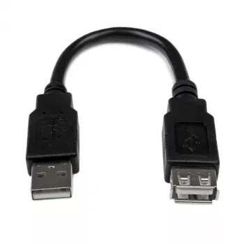 StarTech.com 15 cm USB 2.0 pagarinātāja adaptera kabelis A-A vīriešu/sieviešu