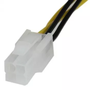 StarTech.com ATX12V 4 kontaktu P4 CPU strāvas pagarinātāja kabelis, 8 collas, vīriešu/sieviešu