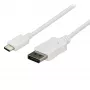 StarTech.com 1,8m USB-C uz DisplayPort 1.2 kabelis 4K 60Hz - USB-C uz DisplayPort adaptera kabelis HBR2 - USB Type-C DP Alt režīms uz DP monitora video kabelis - Darbojas ar Thunderbolt 3 - Balts