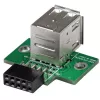 StarTech.com 2 Portu USB Mātesplates Galvenes Adapteris, IDC, USB 2.0, Melns, Zaļš, Nerūsējošs tērauds, 20 mm, 125 mm, 230 mm