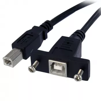 StarTech.com 0,3 m paneļmontāžas USB kabelis B-B, F/M