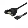 StarTech.com 0,3 m paneļa USB kabelis - USB A uz mātesplates savienotāju F/F