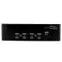 StarTech.com 4 portu DVI VGA divu monitoru KVM slēdzis ar USB un audio, USB 2.0 centrmezgls
