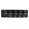 StarTech.com 4 portu DVI VGA divu monitoru KVM slēdzis ar USB un audio, USB 2.0 centrmezgls