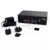 StarTech.com 4 portu DVI VGA divu monitoru KVM slēdzis ar USB un audio, USB 2.0 centrmezgls