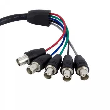StarTech.com VGA uz 5 BNC RGBHV kabelis, 0.3 m, HD15 vīriešu/BNC sieviešu