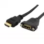 StarTech.com HDMIPNLFM3 0.9m HDMI paneļa montāžas kabelis, sievišķais–vīrišķais, 4K 30Hz, 10.2 Gbps