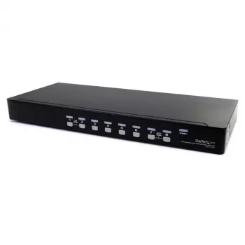StarTech.com 8 Portu Rackmount USB VGA KVM Slēdzis ar Audio (Audio Kabeļi Iekļauti)