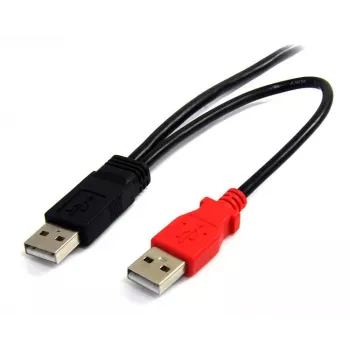 StarTech.com 6 pēdu USB Y kabelis ārējam cietajam diskam - USB A uz mini B