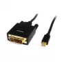 StarTech.com 1,8m Mini DisplayPort uz DVI kabelis - Mini DP uz DVI adapteris - 1080p video - pasīvs mDP uz DVI-D Single Link, mDP vai Thunderbolt 1/2 Mac/PC uz DVI monitoru/displeju