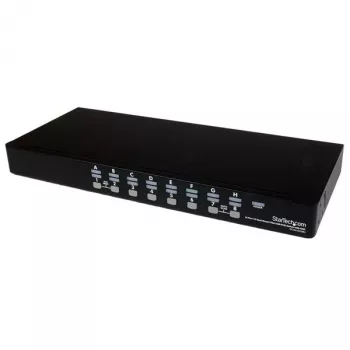StarTech.com 16 portu 1U plaukta USB KVM slēdzis komplektā ar OSD un kabeļiem