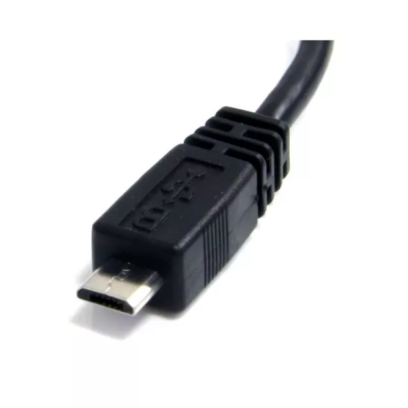 StarTech.com 6 collu Micro USB kabelis - A uz Micro B, 0.1524 m, USB A, Micro-USB B, vīriešu/vīriešu, 0.48 Gbit/s, melns
