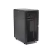 StarTech.com 4-Post 25U Server Rack Cabinet, Slēdzams 19 collu datu skapis datoru/AV/IT aprīkojumam, biroja/mājas tīkla statīvs ar riteņiem un regulējamām montāžas sliedēm