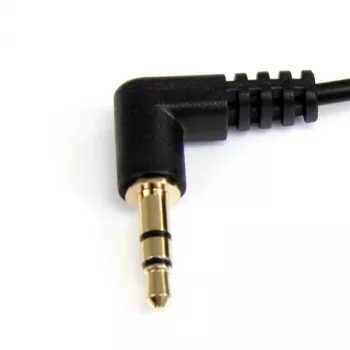 StarTech.com 3 pēdu slaids 3.5mm taisnleņķa stereo audio kabelis - vīriešu/vīriešu