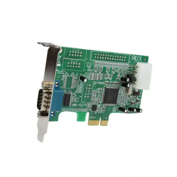 StarTech.com 1-porta PCI Express RS232 seriālā adaptera karte - PCIe RS232 seriālā kontrollera karte - PCIe uz Serial DB9 - 16550 UART - zema profila paplašināšanas karte - Windows un Linux