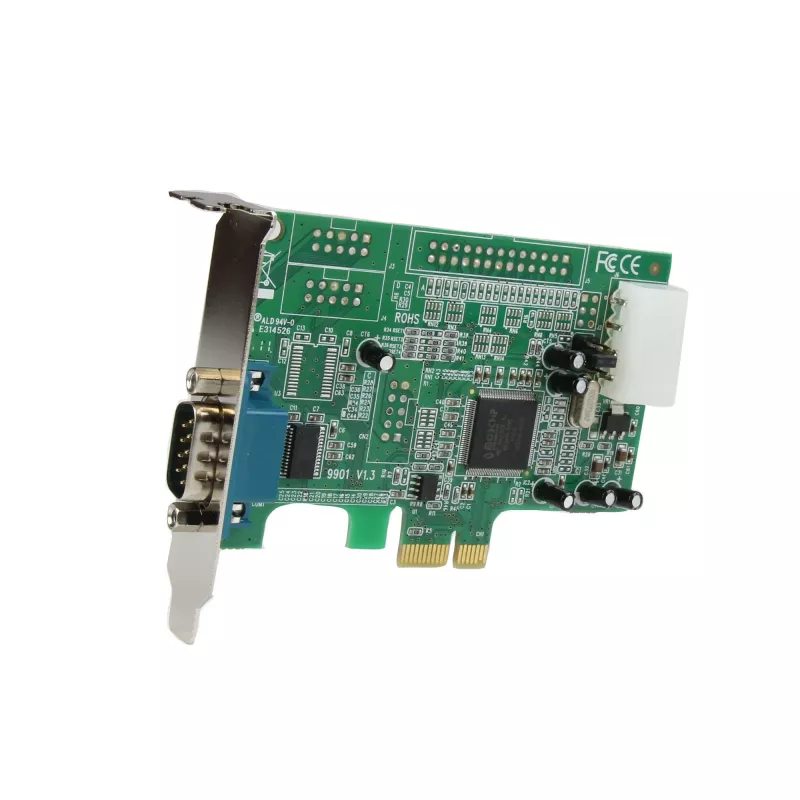 StarTech.com 1-porta PCI Express RS232 seriālā adaptera karte - PCIe RS232 seriālā kontrollera karte - PCIe uz Serial DB9 - 16550 UART - zema profila paplašināšanas karte - Windows un Linux
