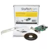 StarTech.com 1-porta PCI Express RS232 seriālā adaptera karte - PCIe RS232 seriālā kontrollera karte - PCIe uz Serial DB9 - 16550 UART - zema profila paplašināšanas karte - Windows un Linux