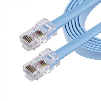 StarTech.com 6 pēdu Cisco konsoles rollover kabelis - RJ45 vīriešu/vīriešu, 1,8 m, RJ-45, RJ-45, Zils