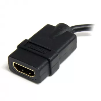 StarTech.com Micro HDMI uz HDMI adapteris - 4K 30Hz video - izturīgs ātrgaitas Micro HDMI Type-D uz HDMI 1.4 pārveidotājs/kabeļa adapteris - Ultra HD HDMI monitoriem, TV un displejiem - M/F