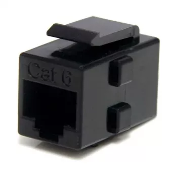 StarTech.com Cat6 RJ45 Keystone Jack tīkla savienotājs - F/F, melns